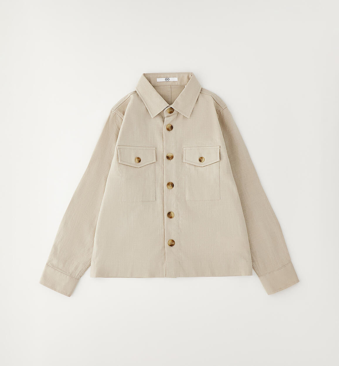 Giacca Oliver Leggera in Misto Lino Beige