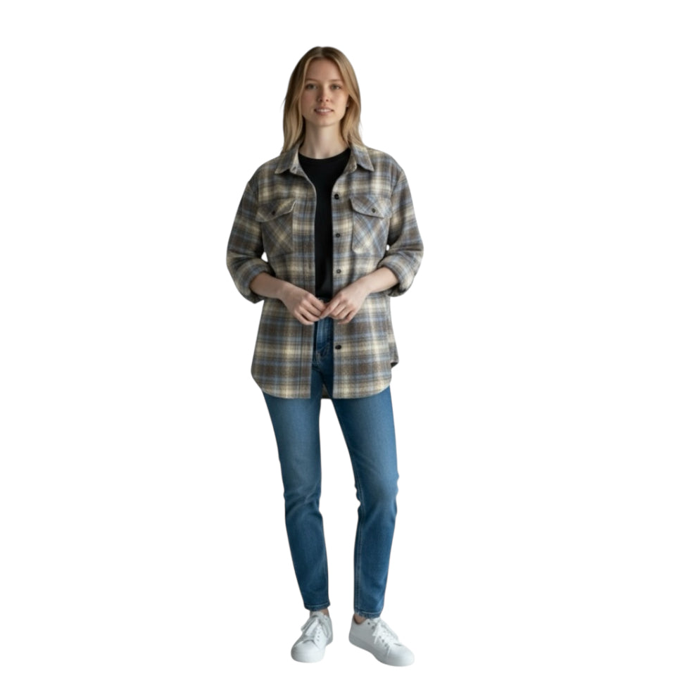 Camicia Quadri Camilla Blu
