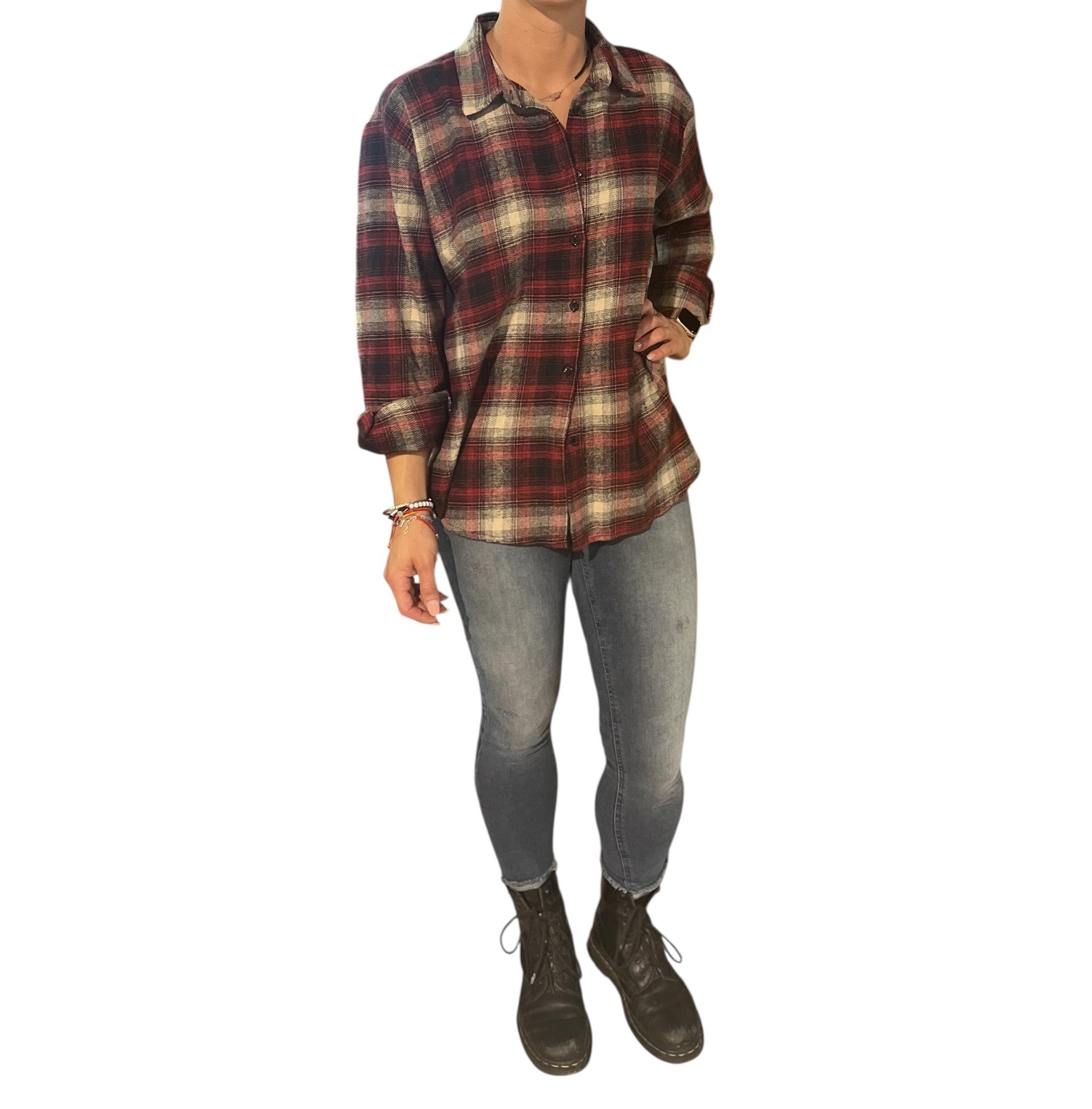 Camicia Quadri Camilla Bordeaux