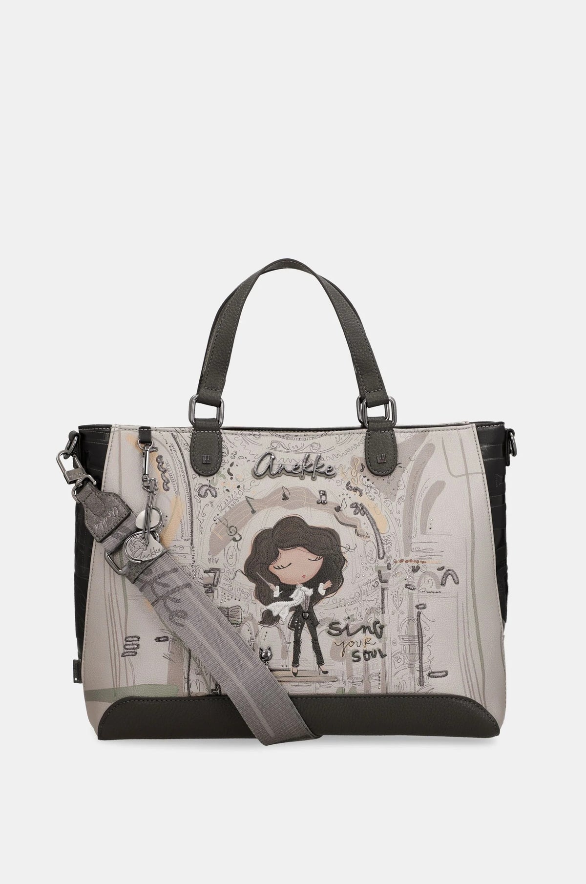 Borsa Quadrata con Manico Corto e Tracolla Donna Anekke  Collezione Sing Your Soul  Orchestra