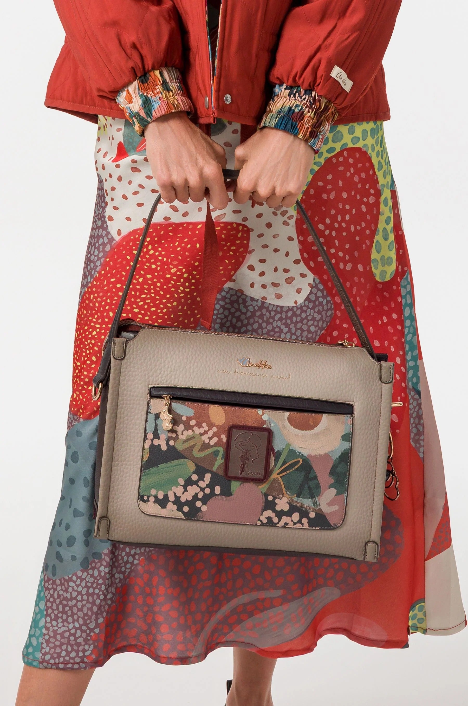 Borsa Anekke Blossom a Spalla e Tracolla Multicolore