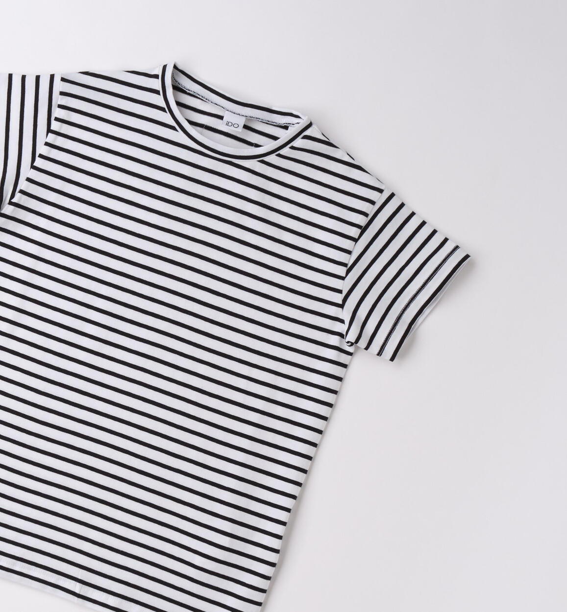 T-shirt a Righe Black e White