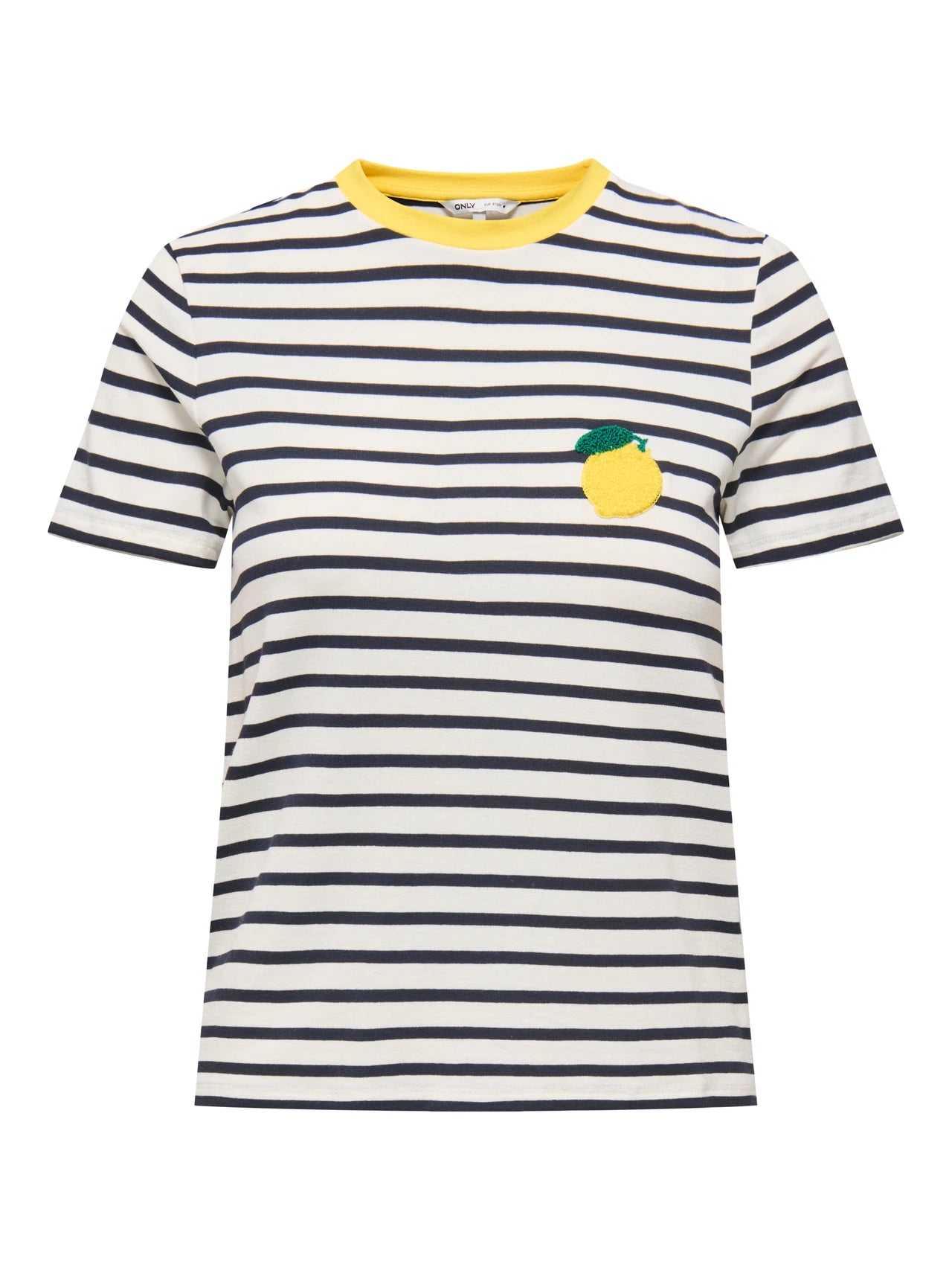 T-shirt Only Righe Limone