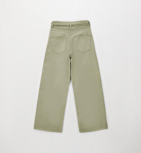 Pantaloni Urban Wide Leg con Cinturina