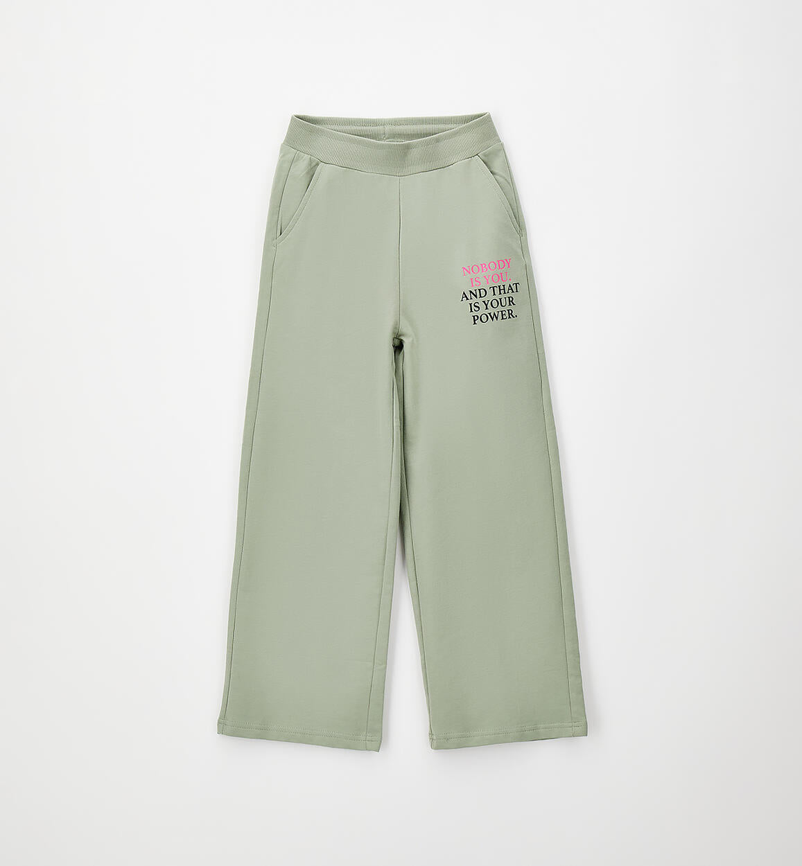 Pantaloni Tuta Garzato Verde Salvia
