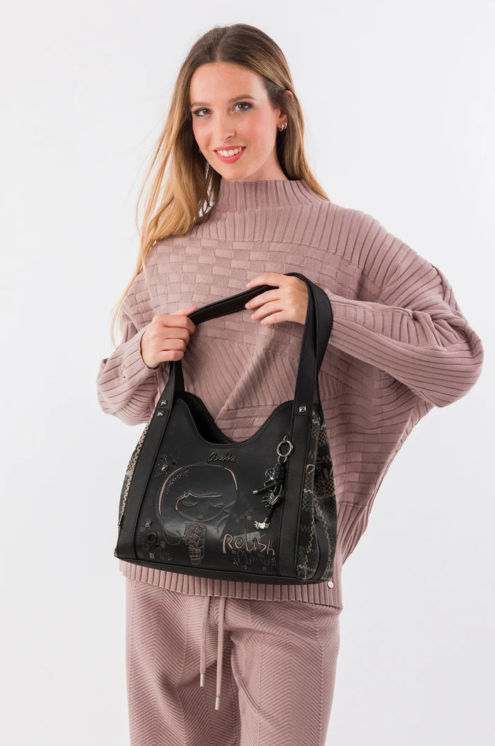 Borsa Spalla Anekke Iron Nera