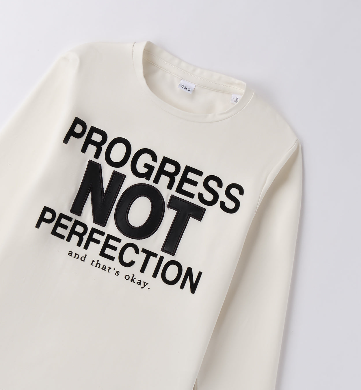 Maglia maniche lunghe IDO progress bianca