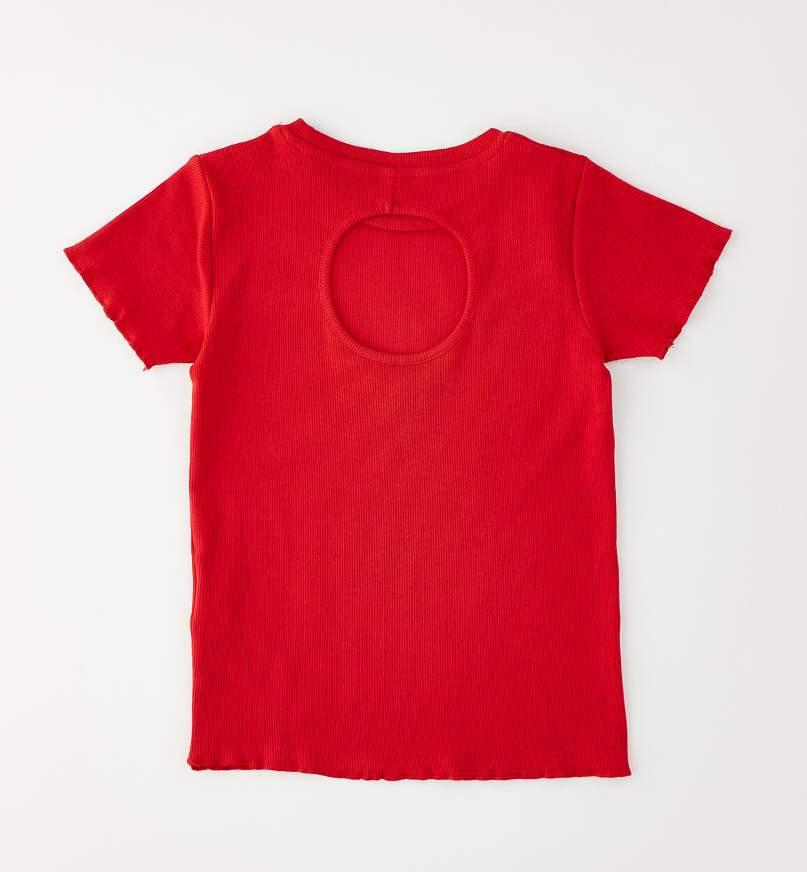 T-shirt Cut Out Rosso