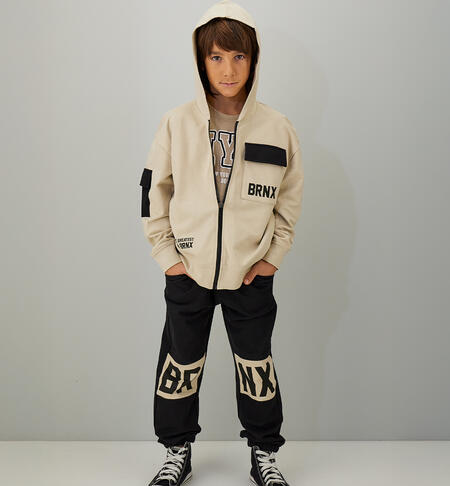 Completo Tuta Street Style BRNX Beige e Nero Garzato