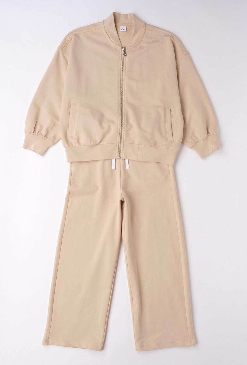 Tuta Comfy Chic Beige Sabbia Garzato