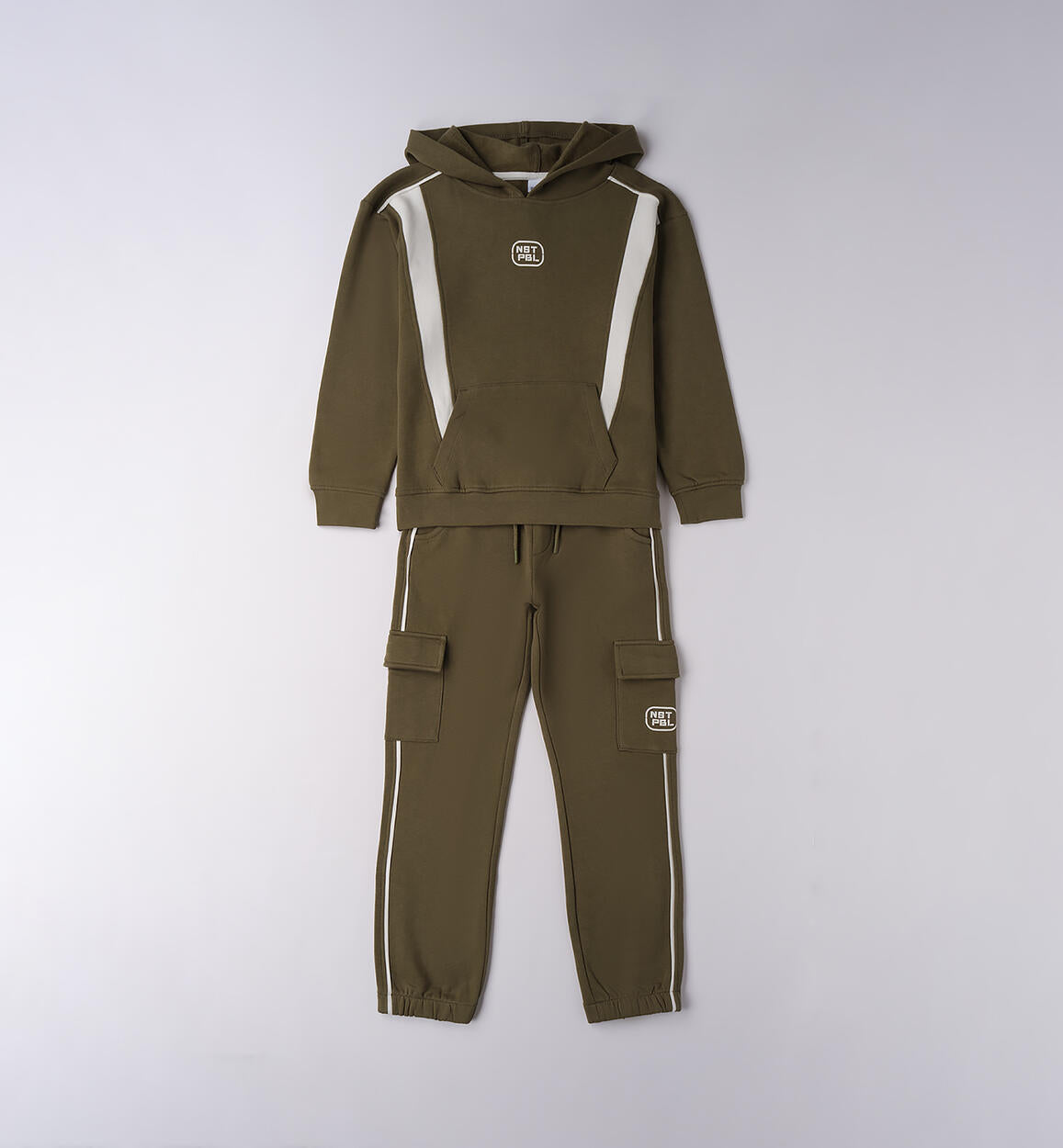 Completo tuta felpata  Ido bicolor