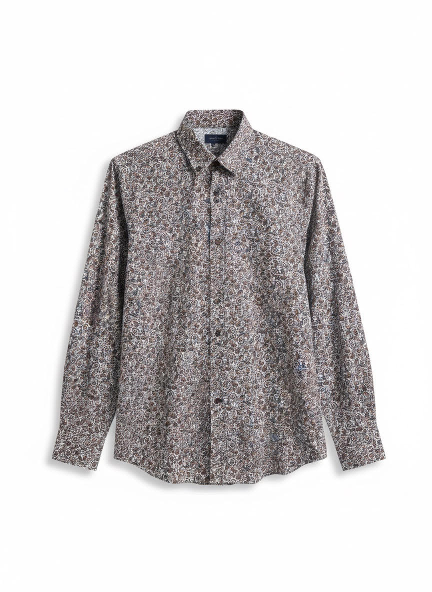 Camicia fantasia bandana Blu